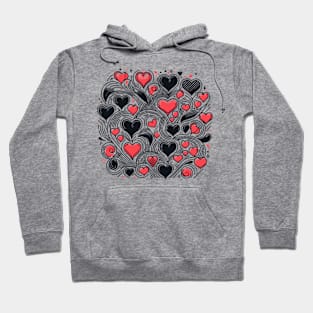 Valentine's Day Pattern Hoodie